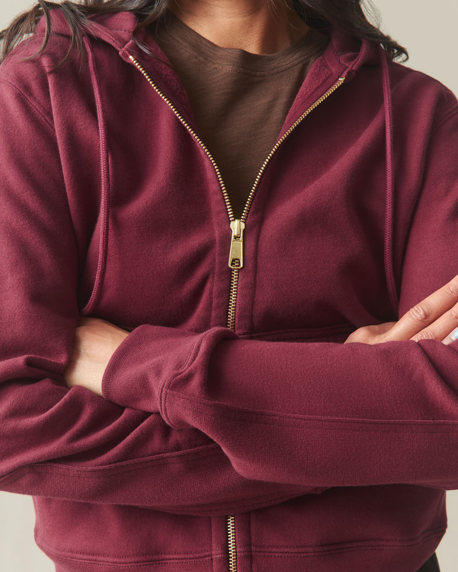 Women's Relaxed Classic Full Zip 2.0 - Pomegranate - Image 6