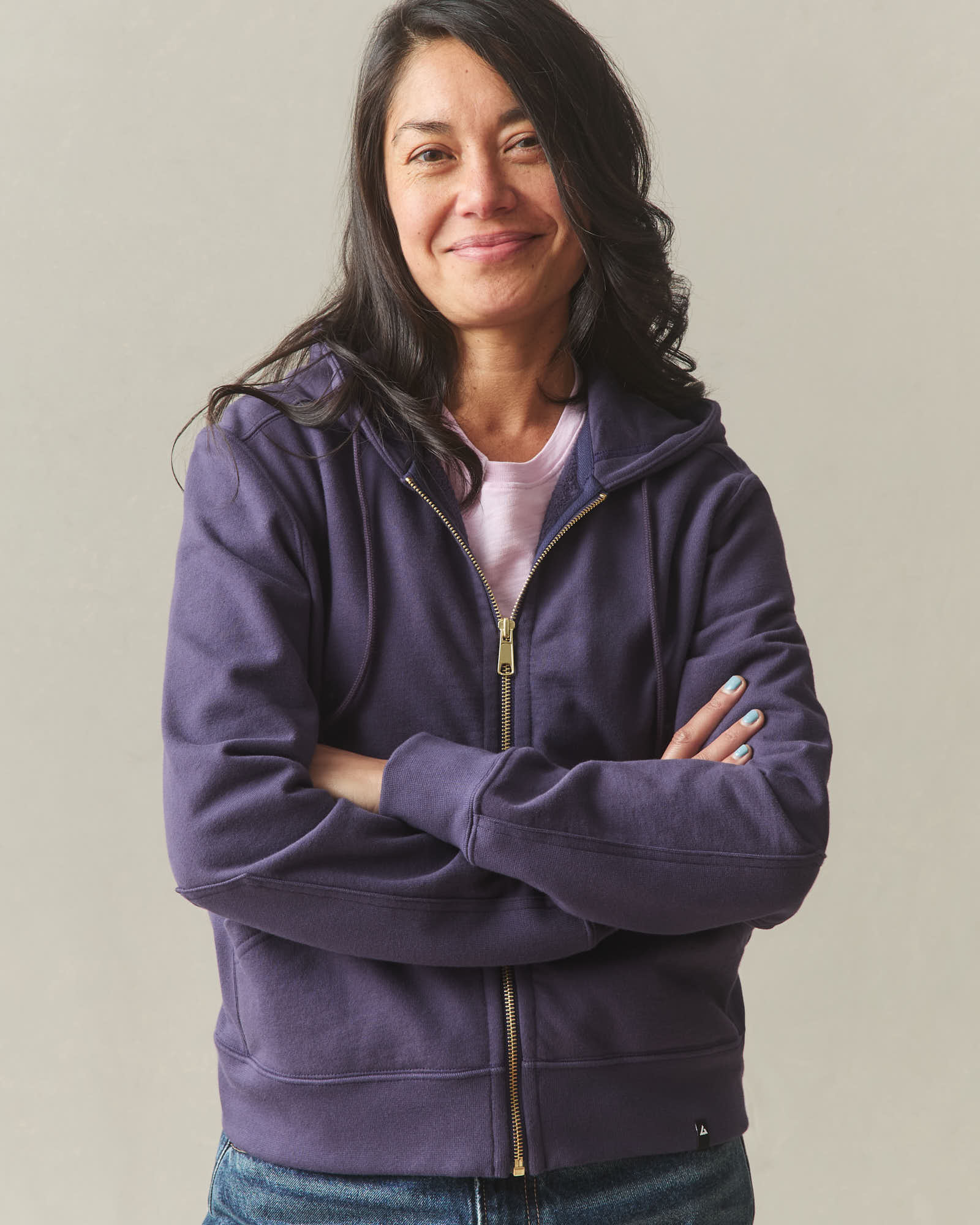Women's Relaxed Classic Full Zip 2.0 - Purple Velvet - Image 3