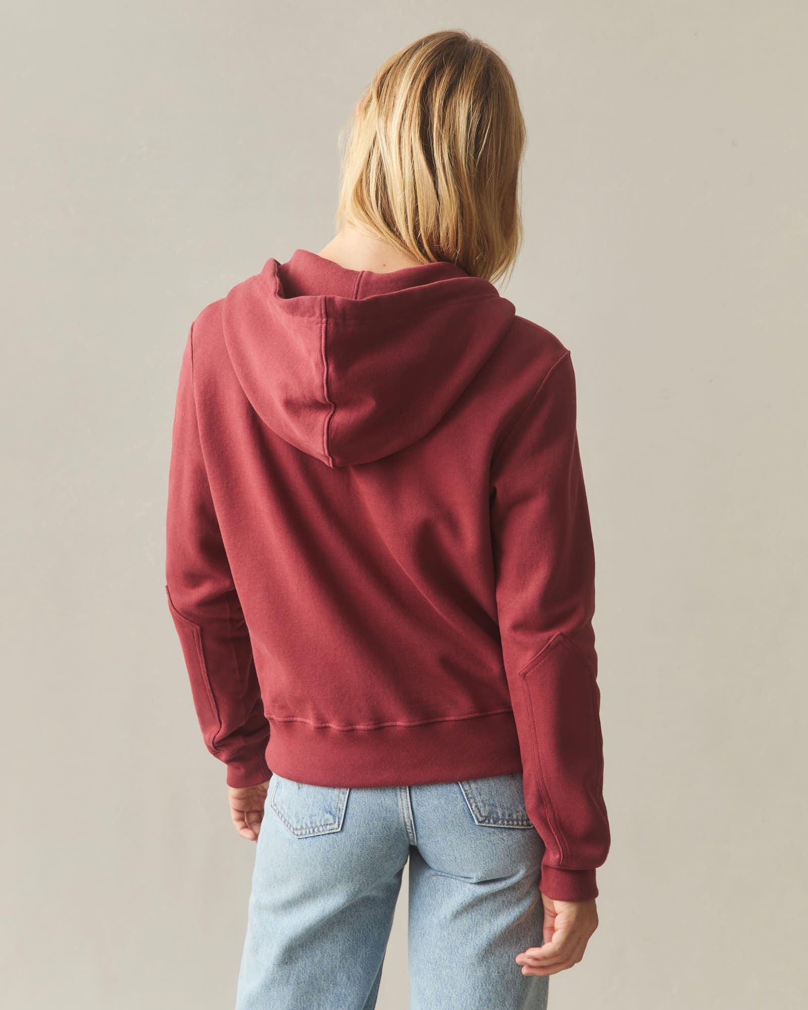 Women's Relaxed Classic Full Zip 2.0 - Sundried Tomato - Image 4
