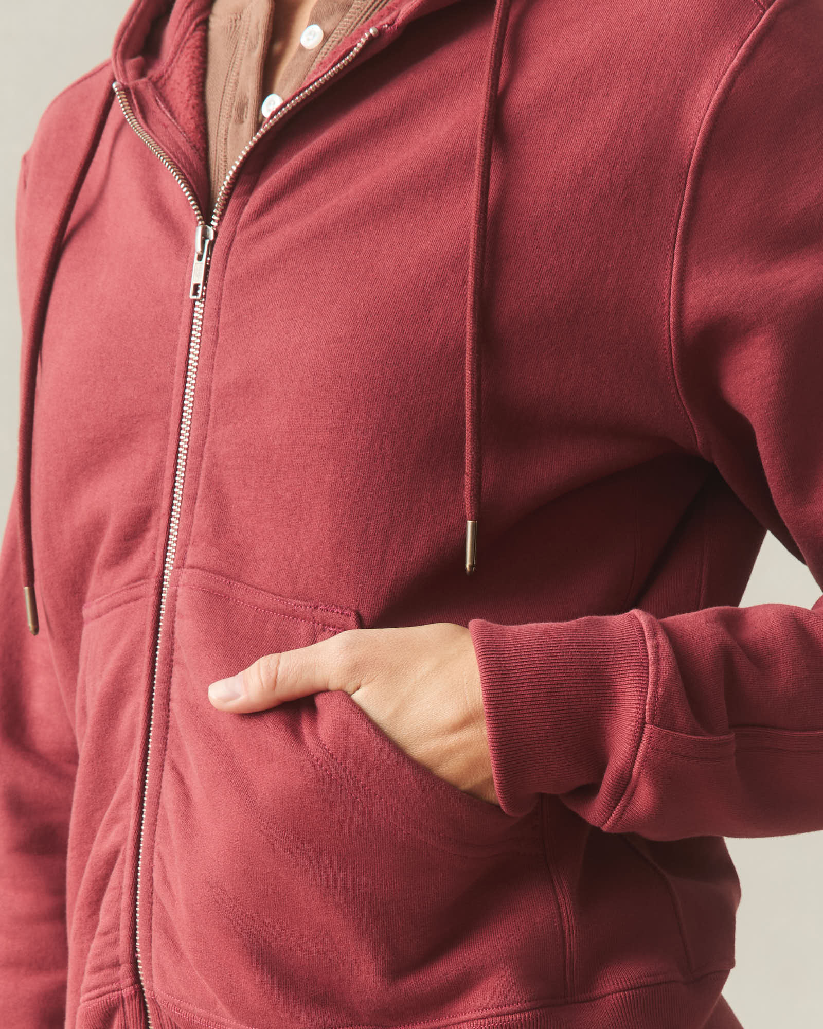 Women's Relaxed Classic Full Zip 2.0 - Sundried Tomato - Image 5