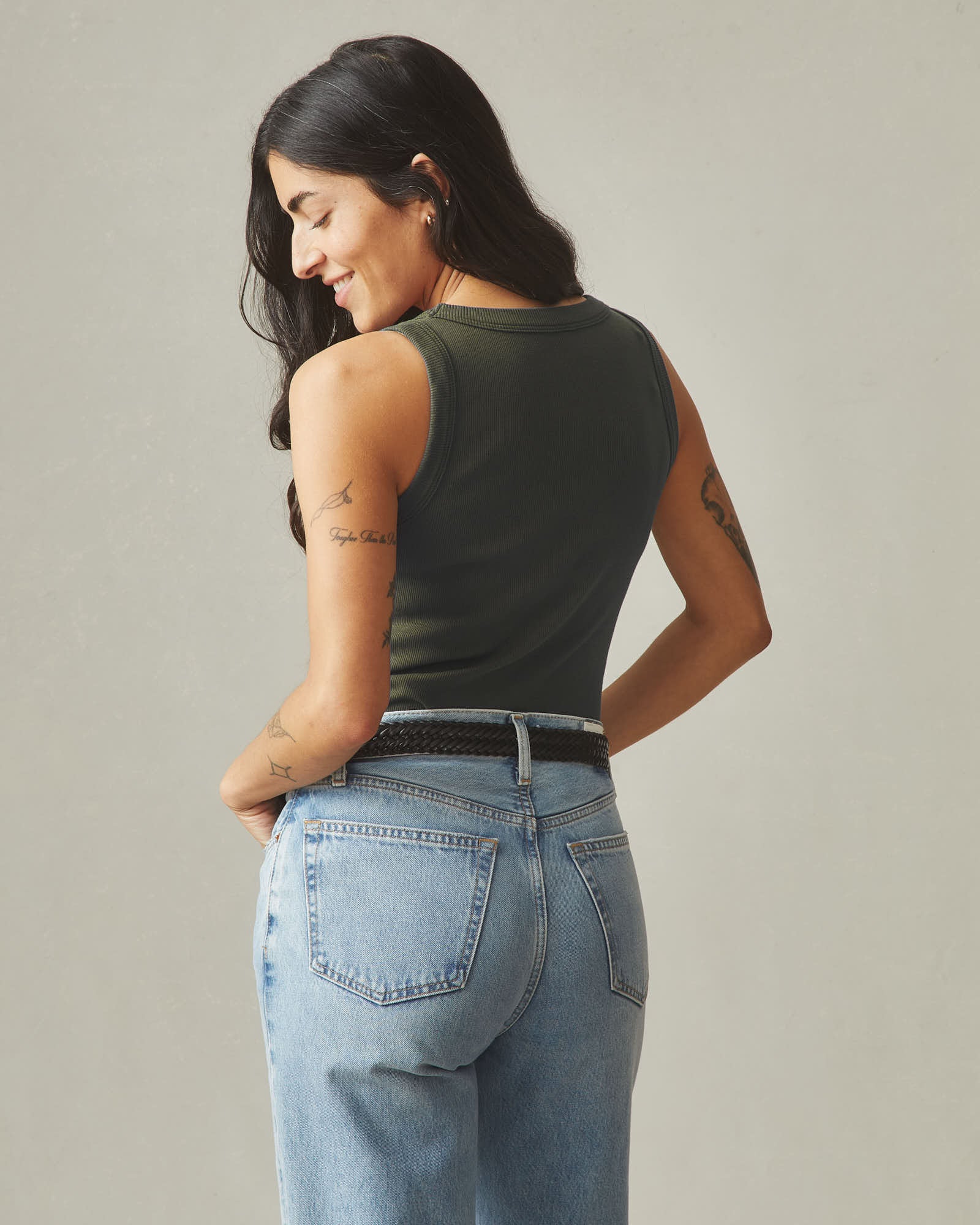 Women's Rib Tank - Loden - Image 3