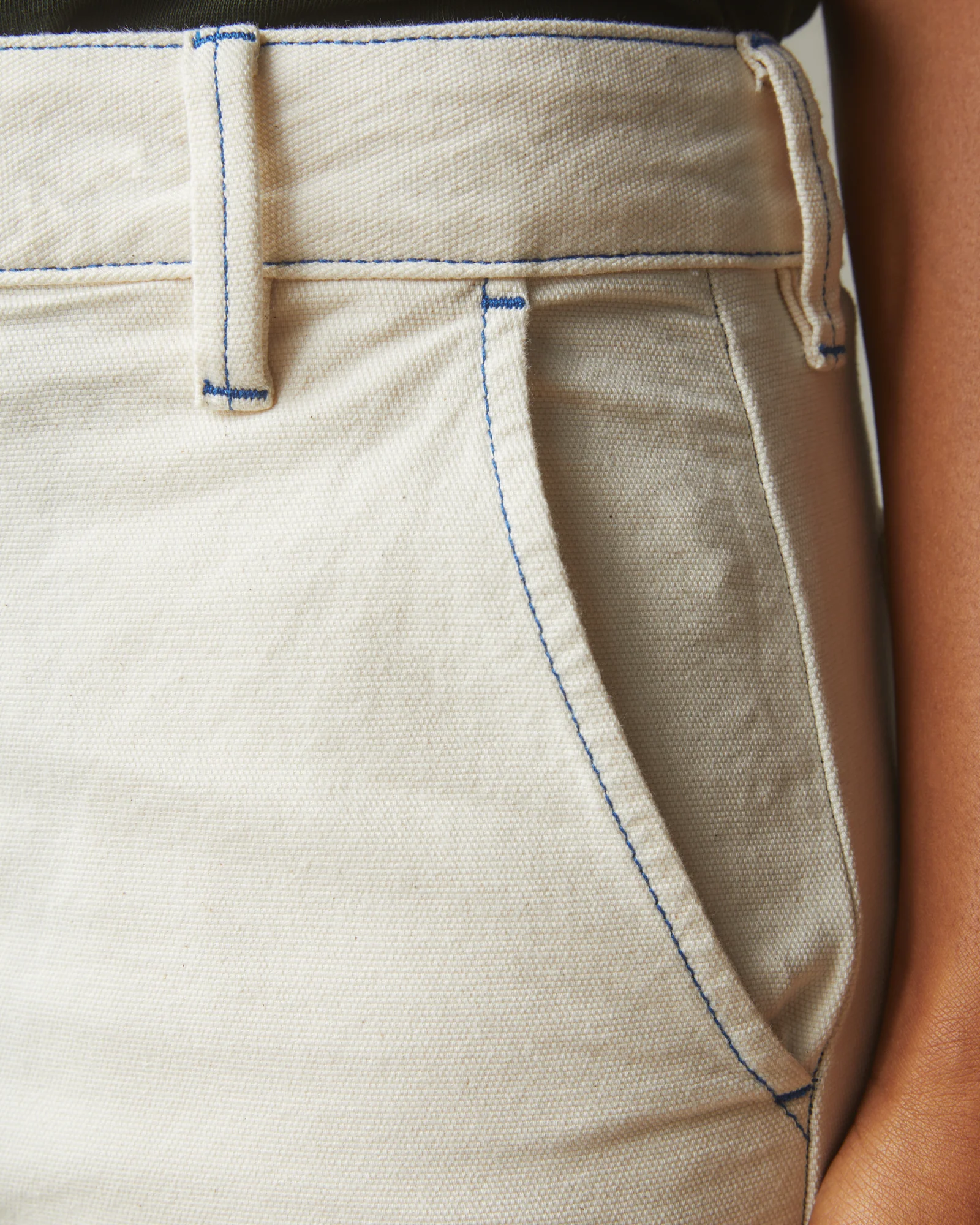 Women's Roughneck Wide Leg - Contrast Stitch - PFD Natural - Image 4