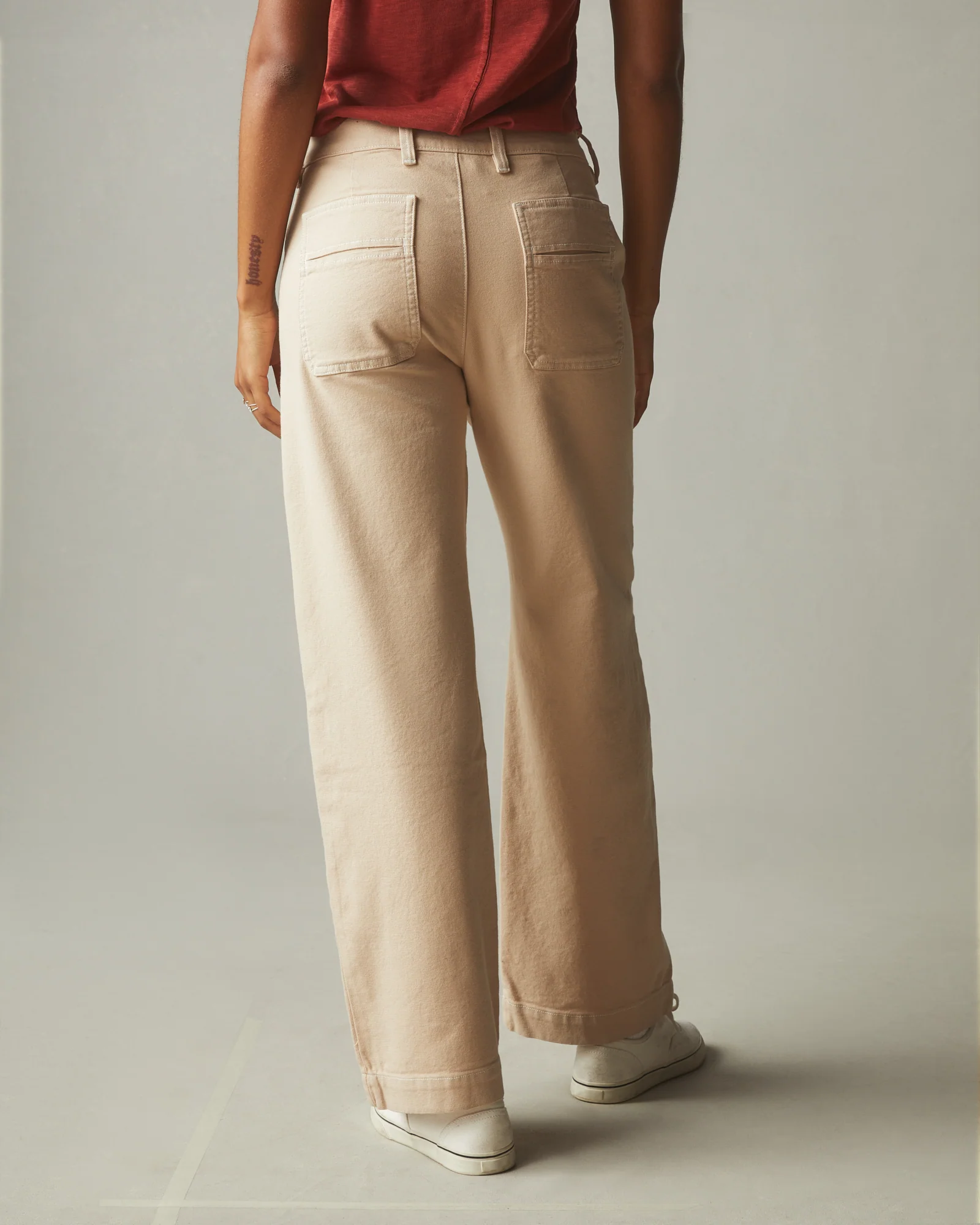 Women's Roughneck Wide Leg - Contrast Stitch - Toasted Sesame - Image 3