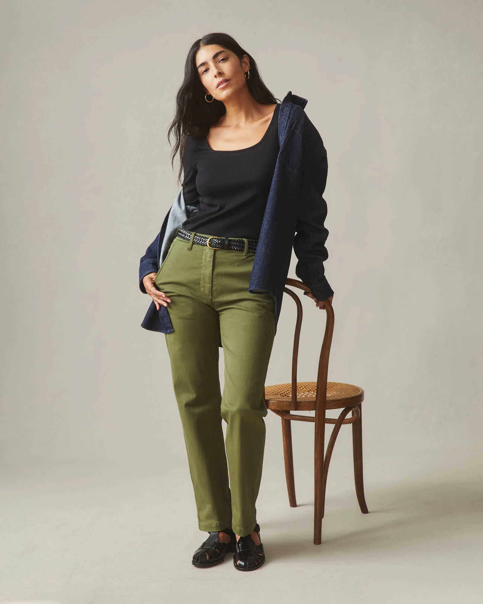 Women's Sawbuck Chino - Moss - Image 5