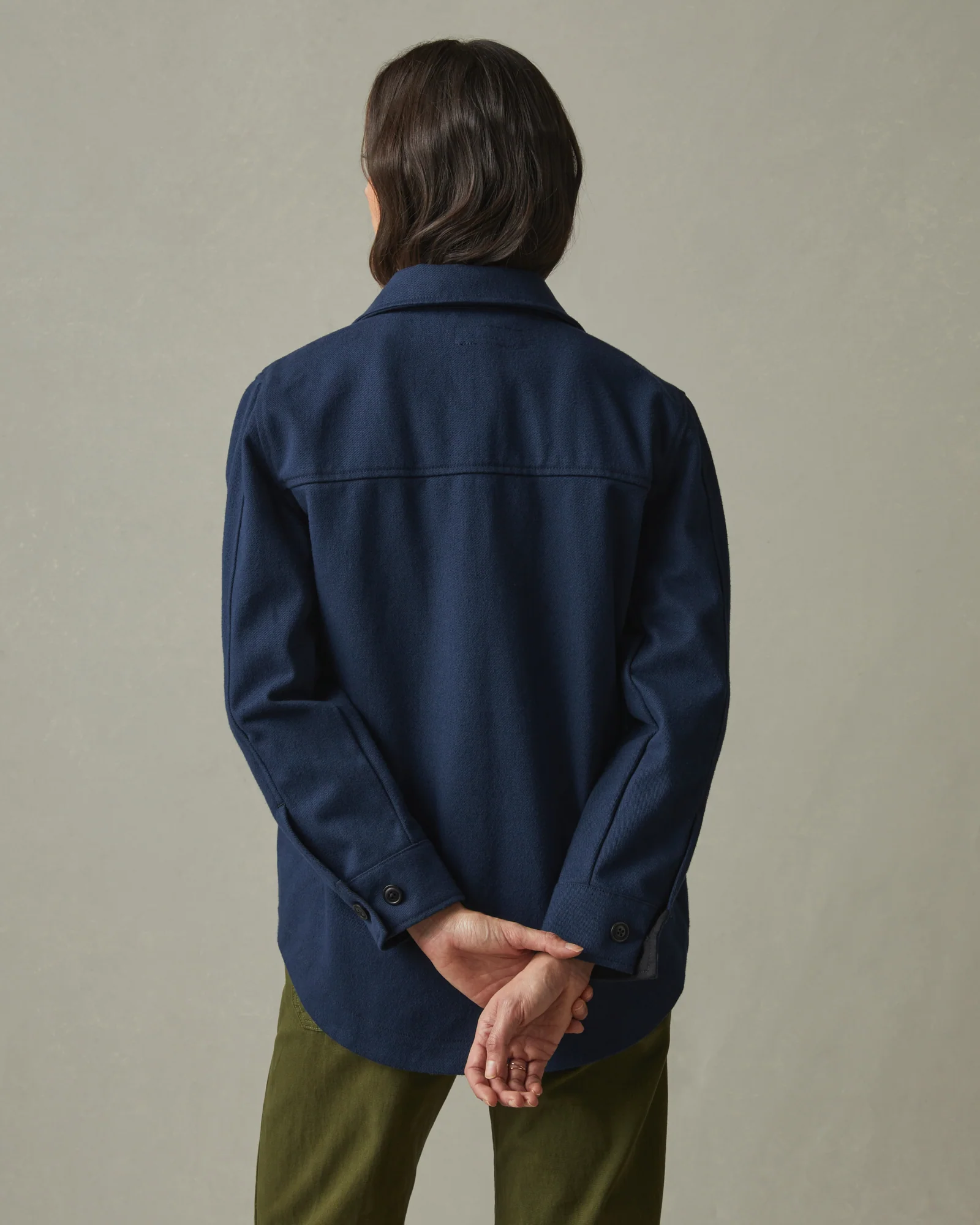 Women's Shirt Jacket - Navy - Image 3