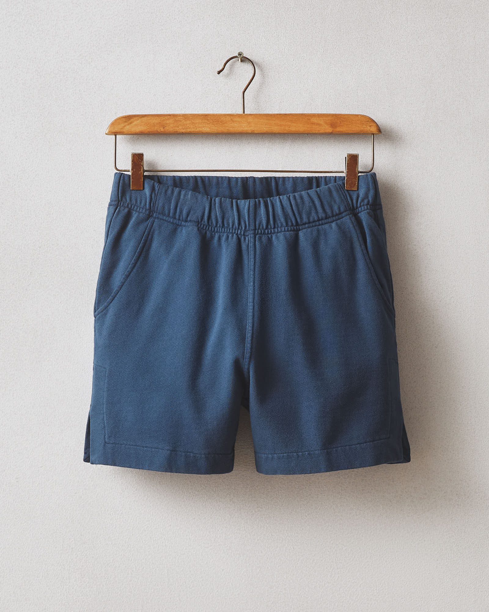 Women's Side Slit French Terry Short - Marine Navy - Image 5