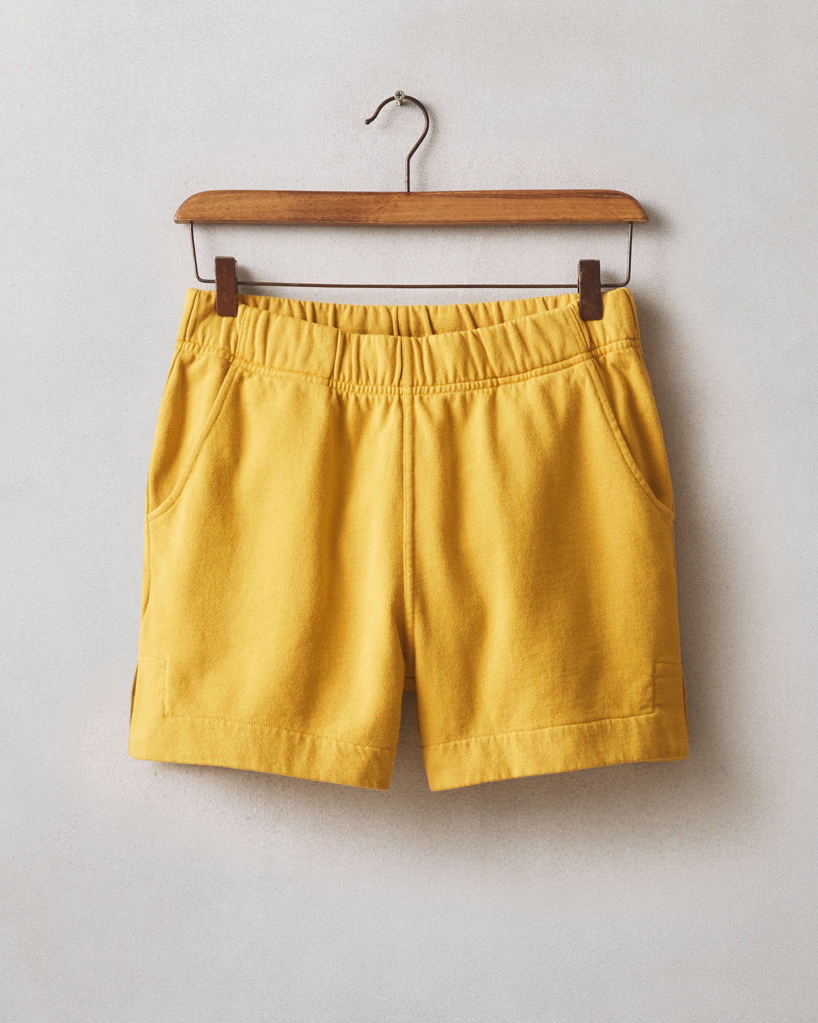 Women's Side Slit French Terry Short - Nugget Gold - Image 5
