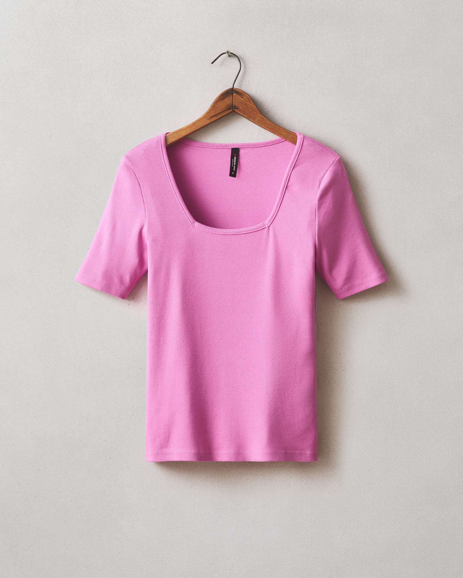 Women's Luxe Rib Square Neck Tee - Fiji Flower