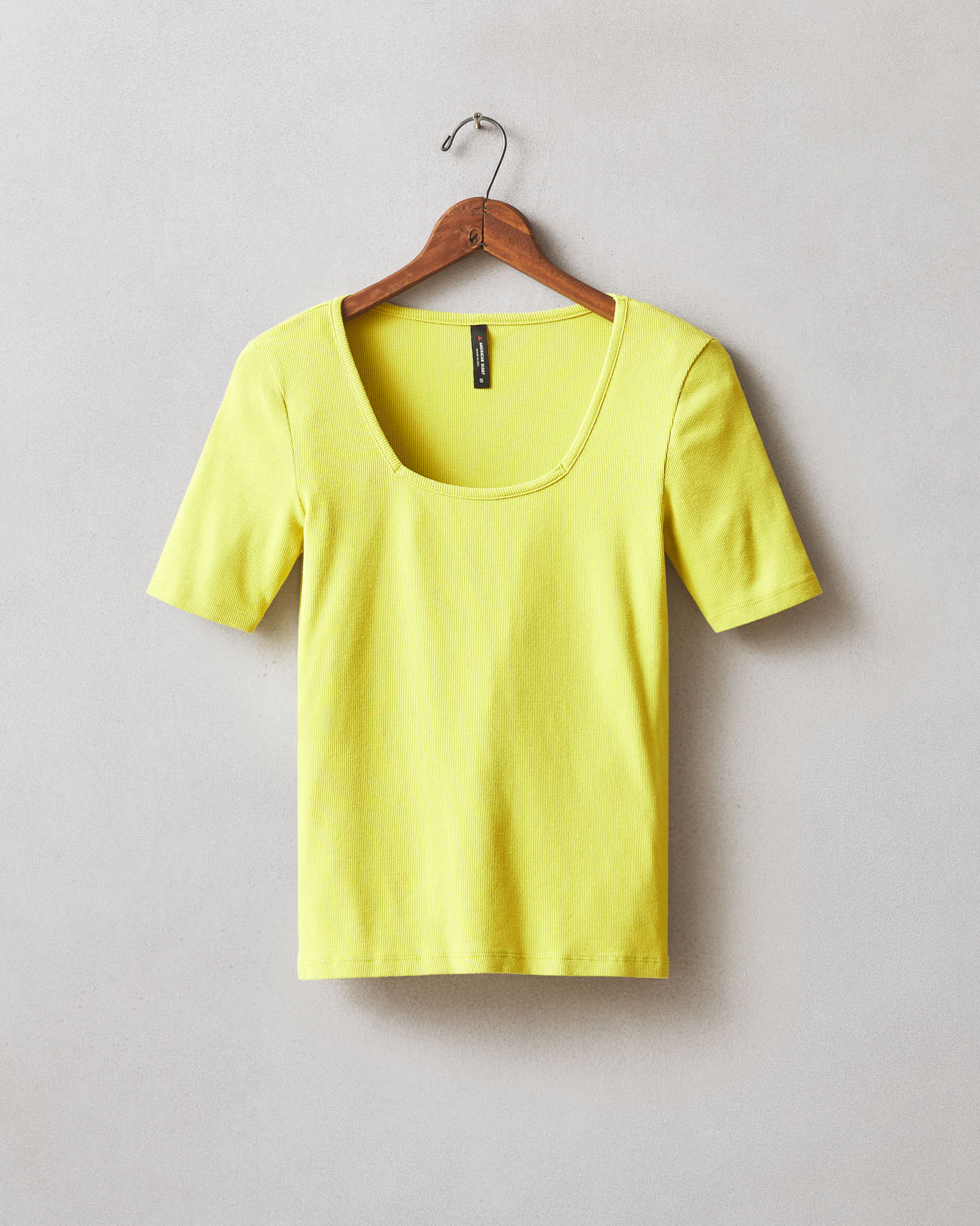 Women's Luxe Rib Square Neck Tee - Snake Eye