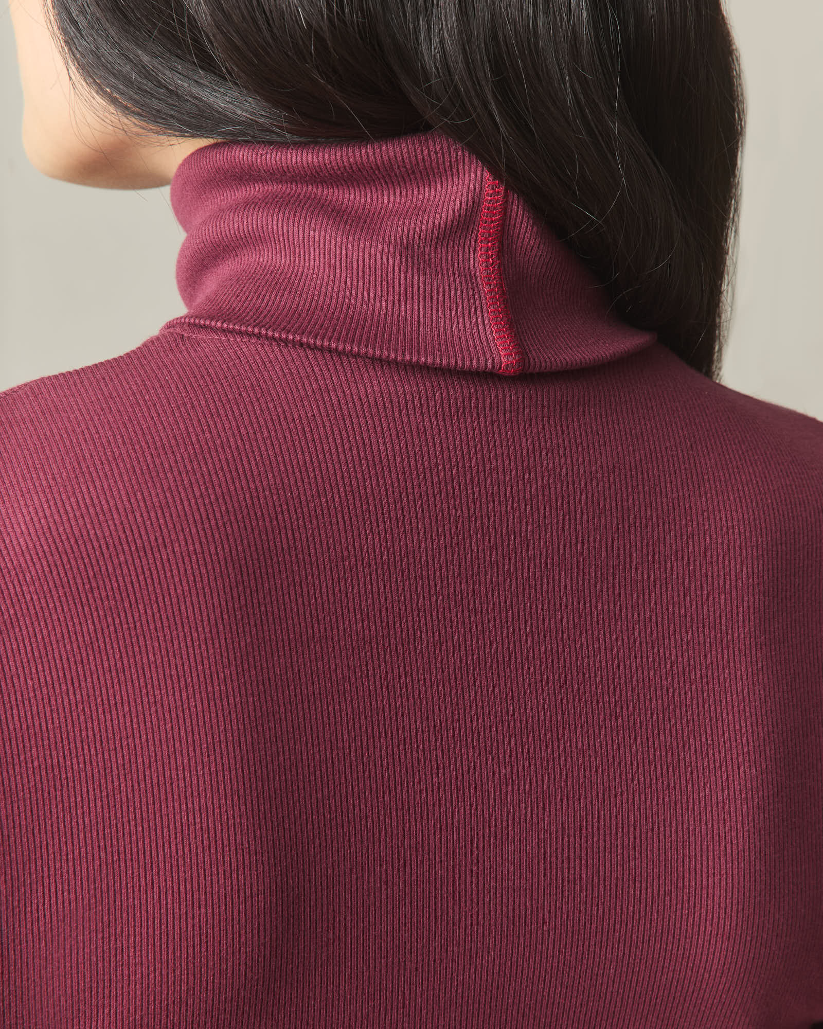 Women's Luxe Rib Turtleneck - Zinfandel - Image 5