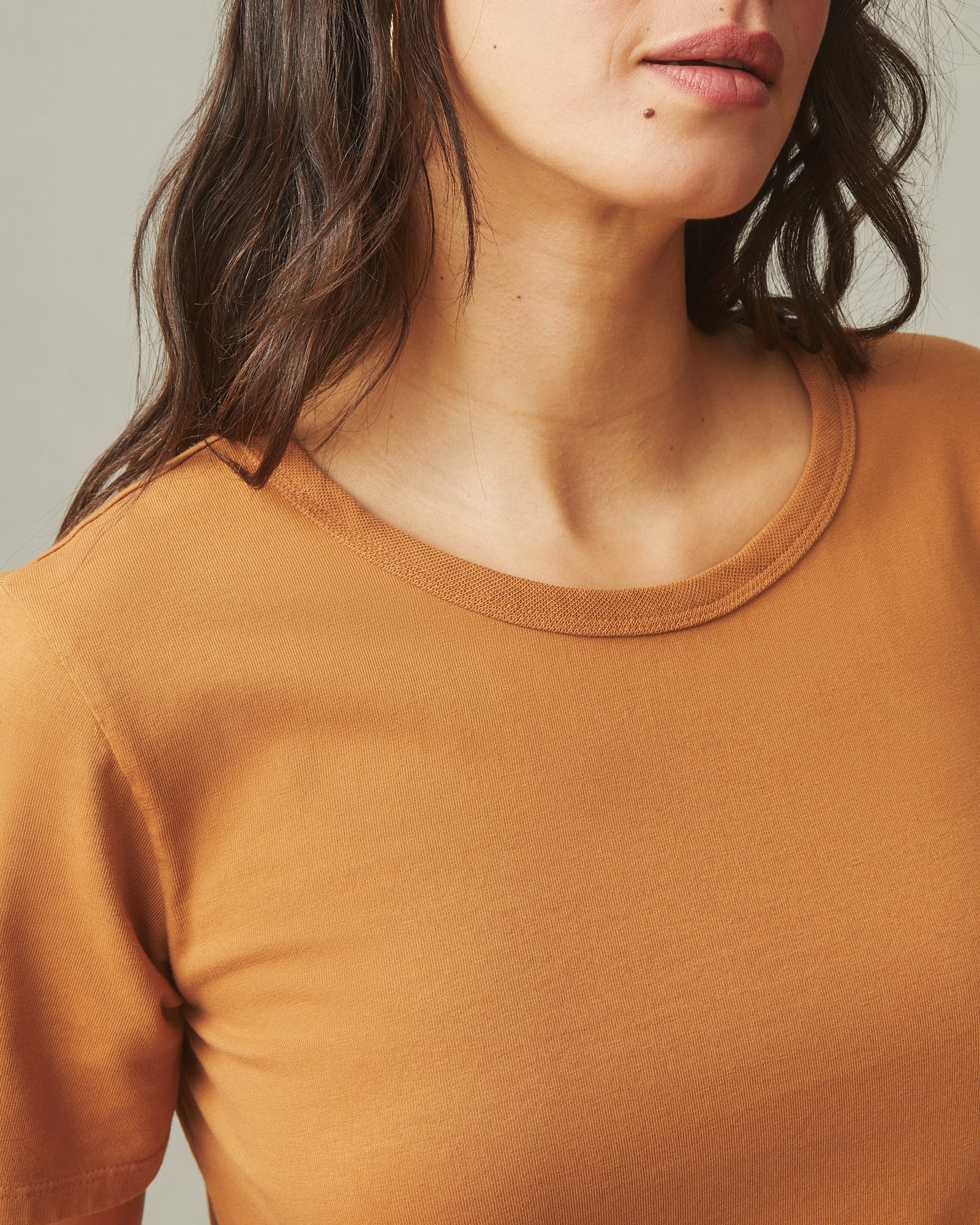 Women's T-Shirt Dress - Cashew - Image 2