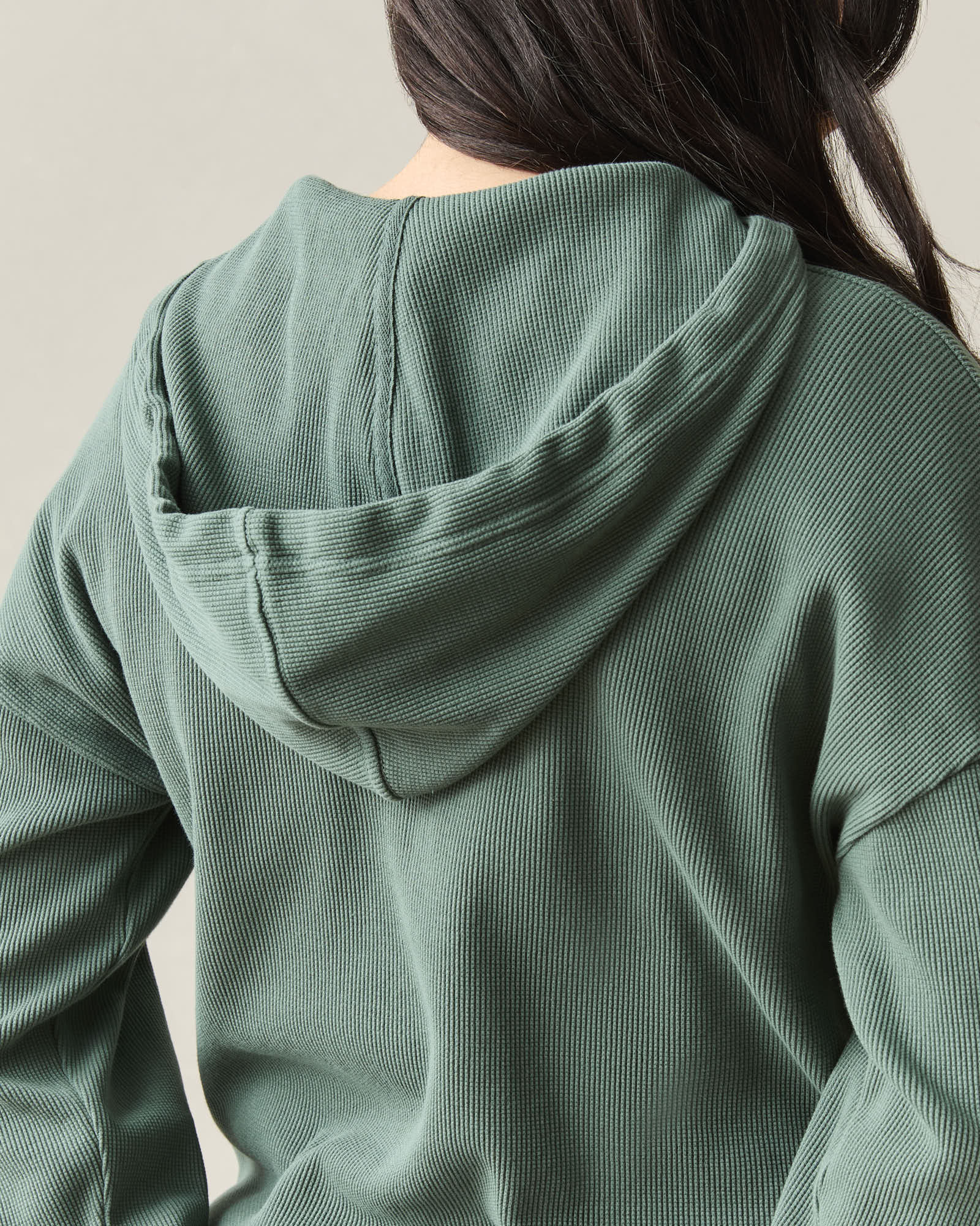 Women's Thermal Hoodie - Dark Forest - Image 5