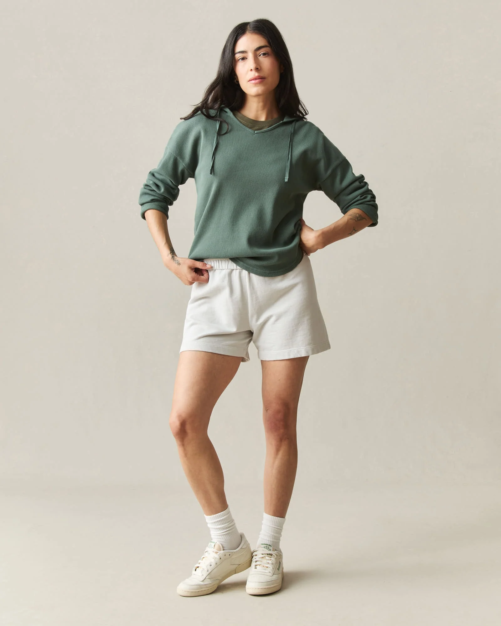 Women's Thermal Hoodie - Dark Forest - Image 6