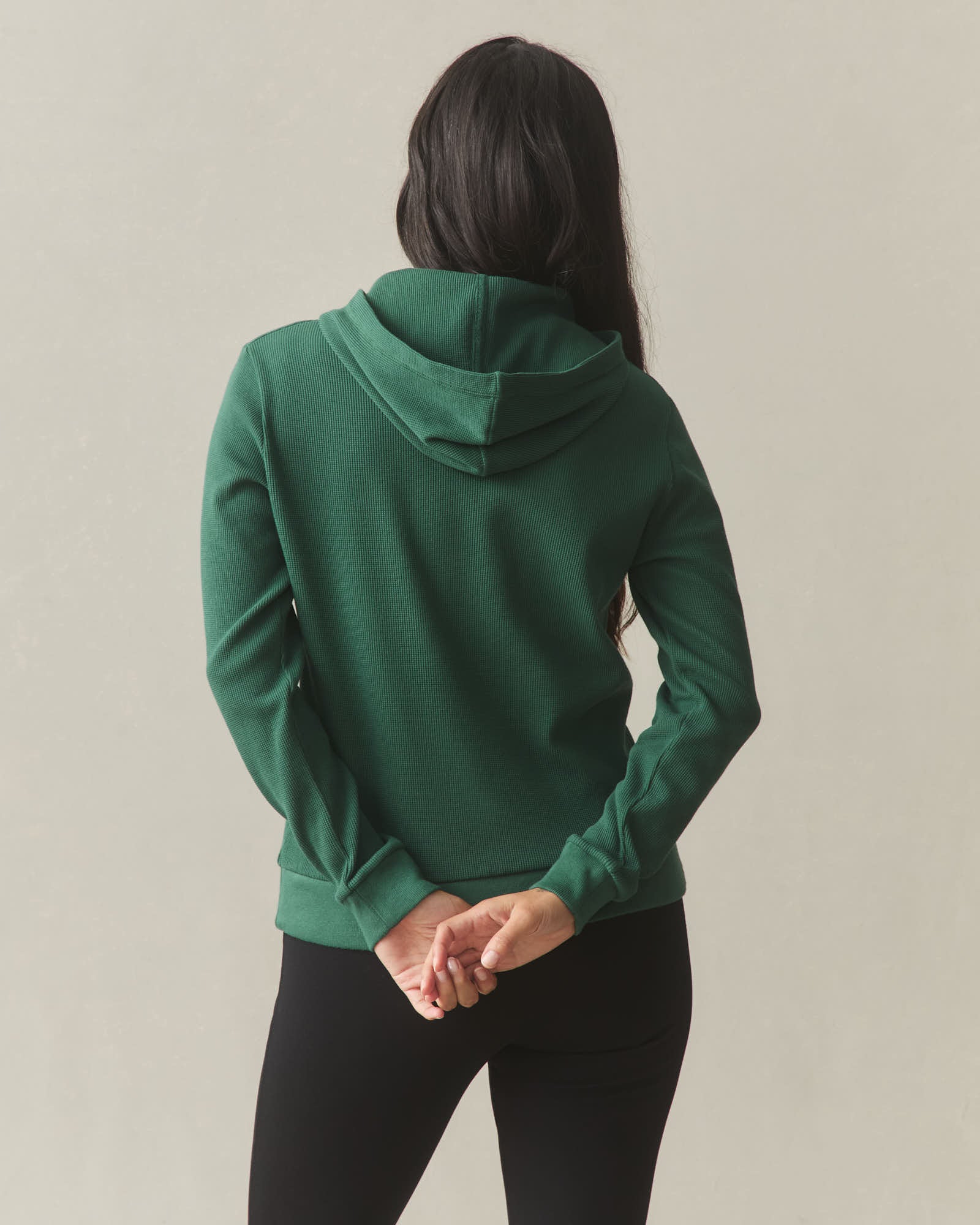 Women's Thermal Pullover - Hunter Green - Image 4