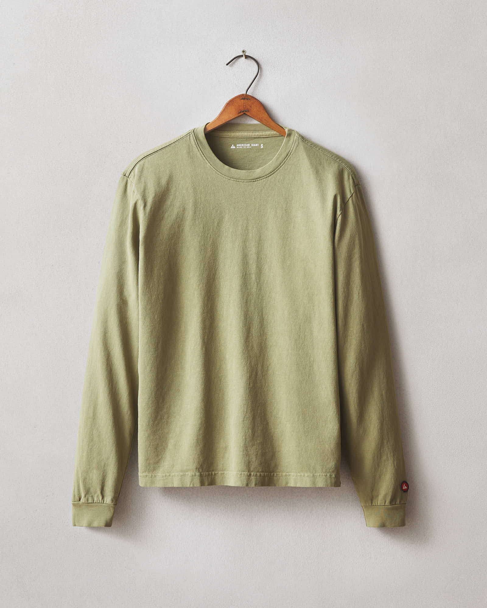 Women's Vintage Crew Long Sleeve Tee - Washed Capulet Olive - Image 5