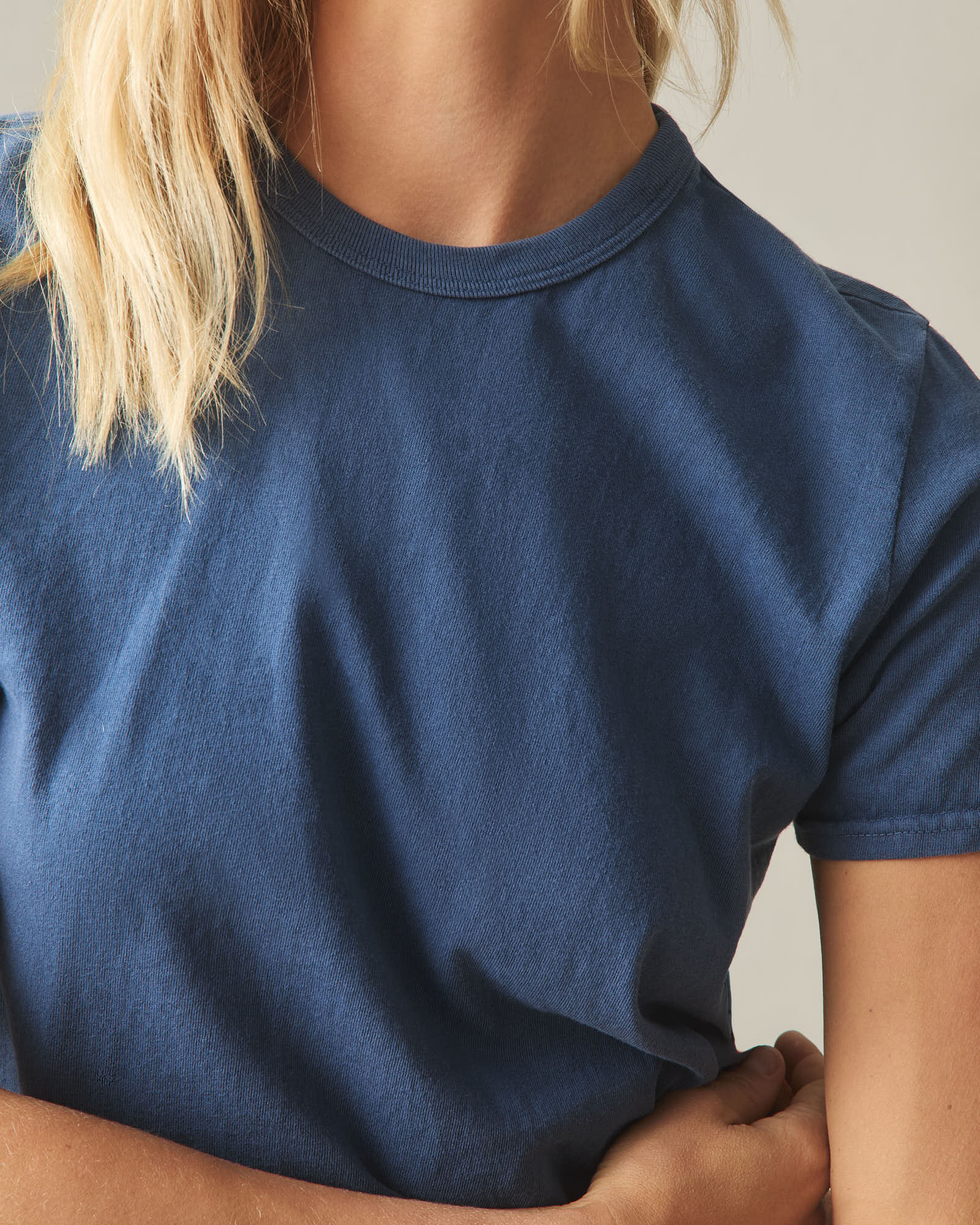 Women's Vintage Crew Tee - Washed Marine Navy - Image 4