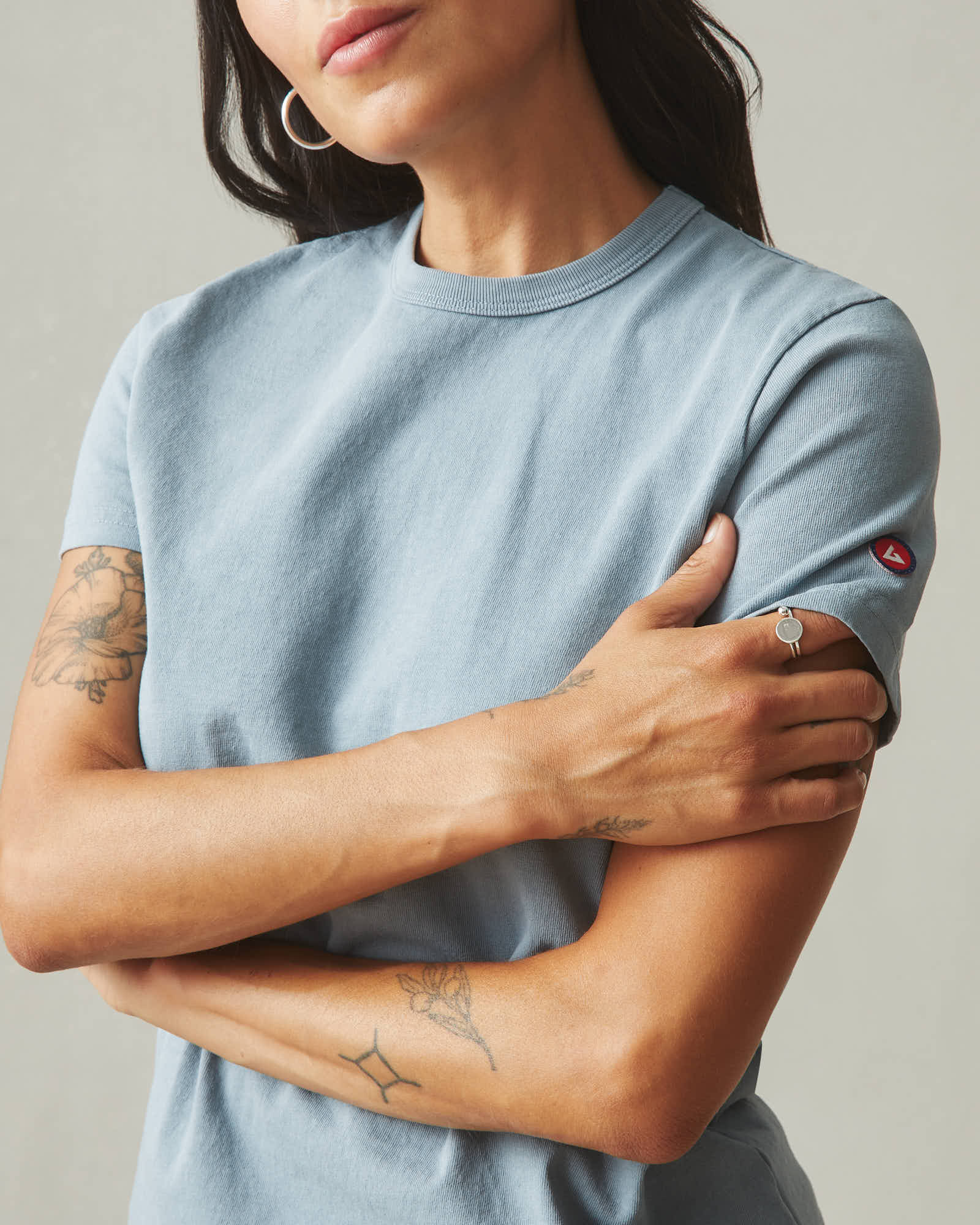 Women's Vintage Crew Tee - Washed Trooper - Image 4