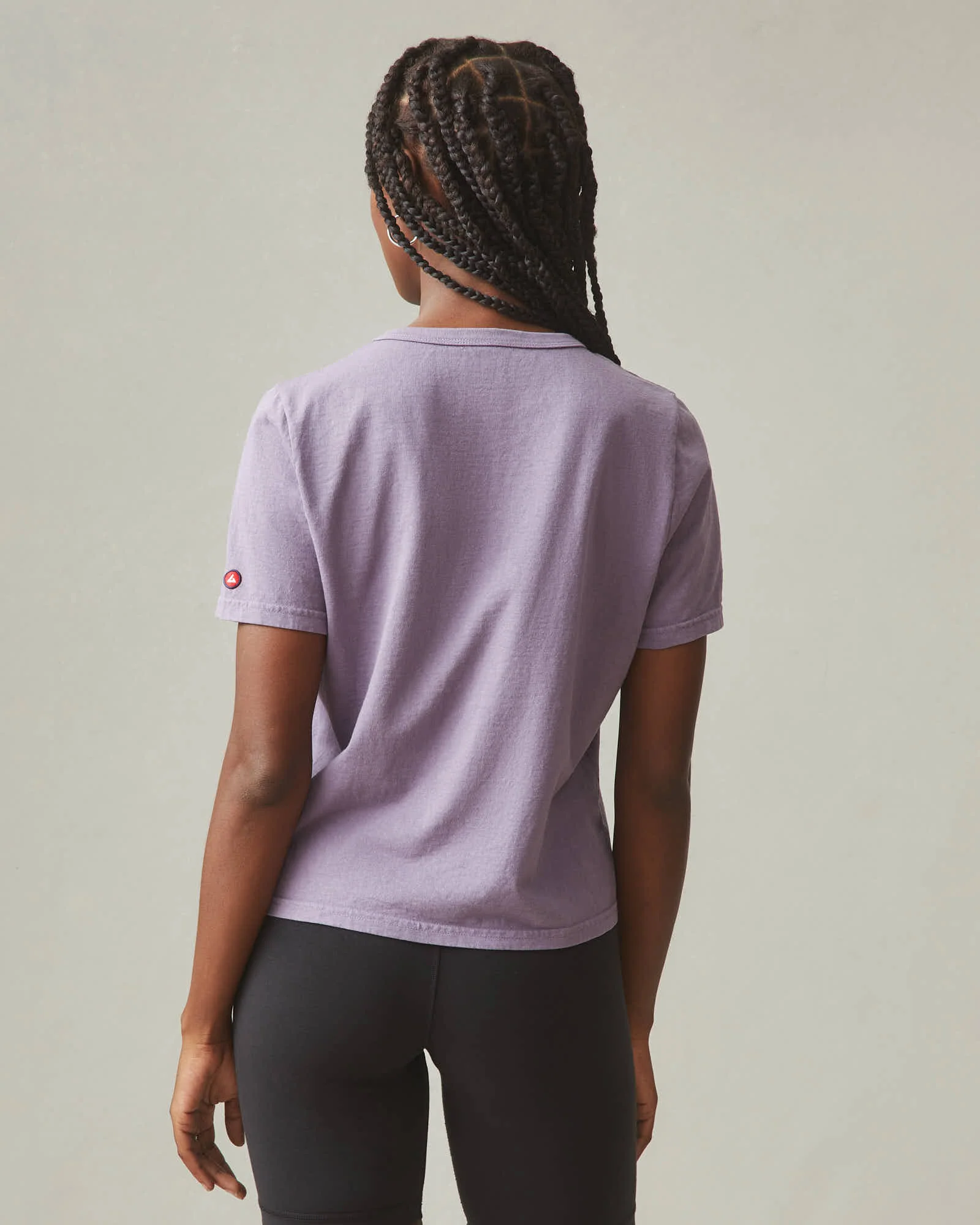Women's Vintage Crew Tee - Washed Very Grape - Image 3