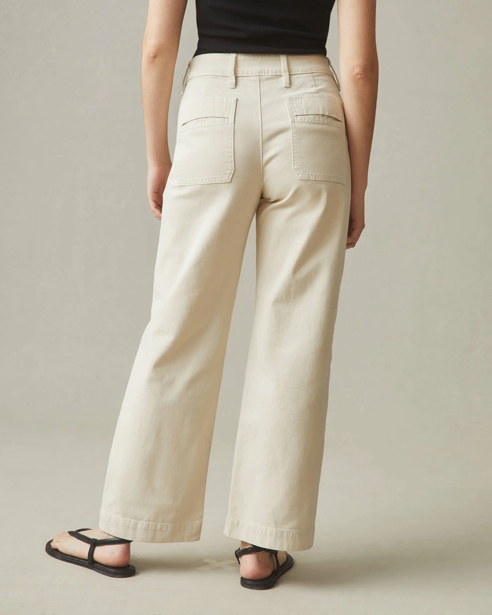 Women's Wide Leg Pant - Cotton - Image 3