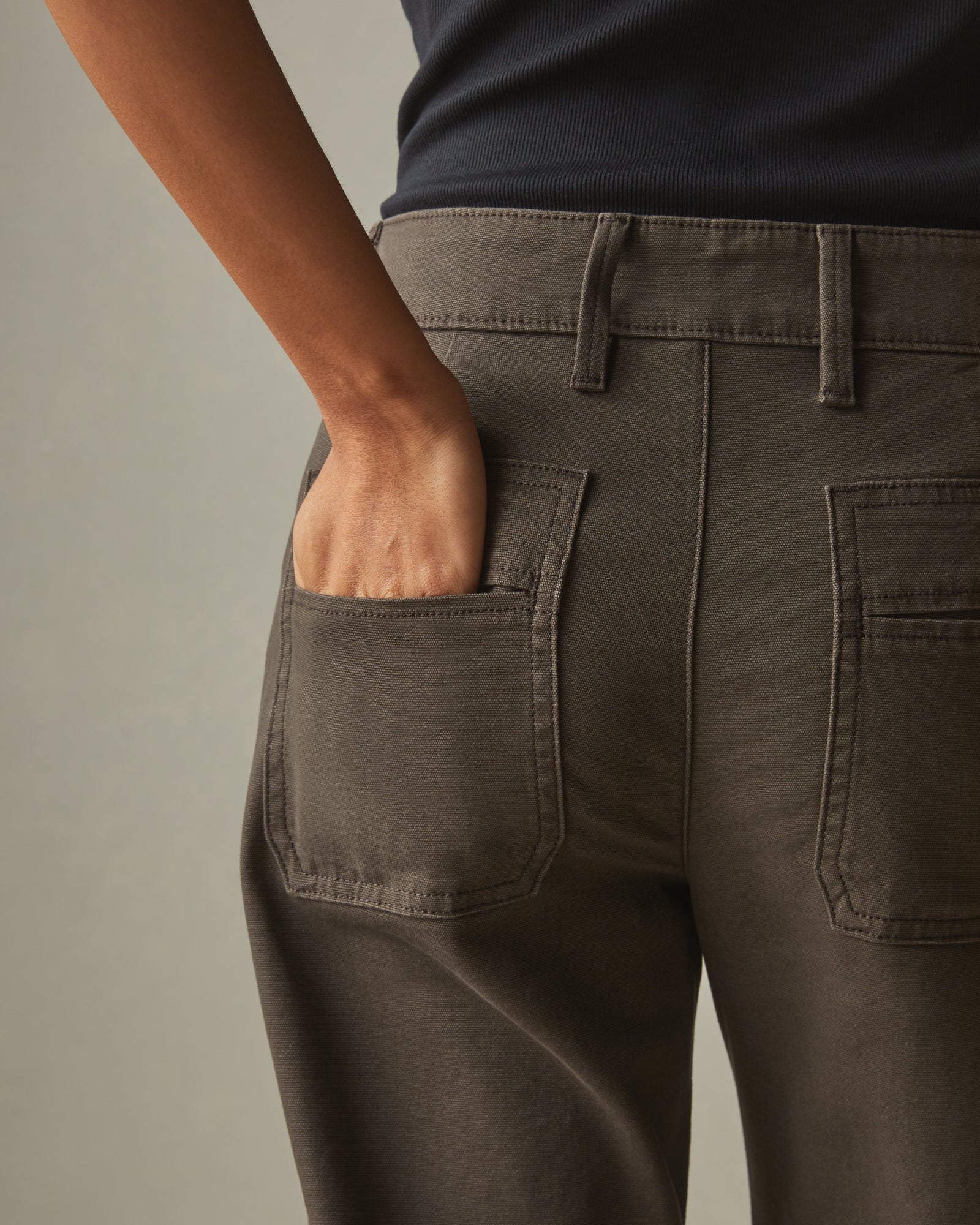 Women's Wide Leg Pant - Dark Coffee - Image 4
