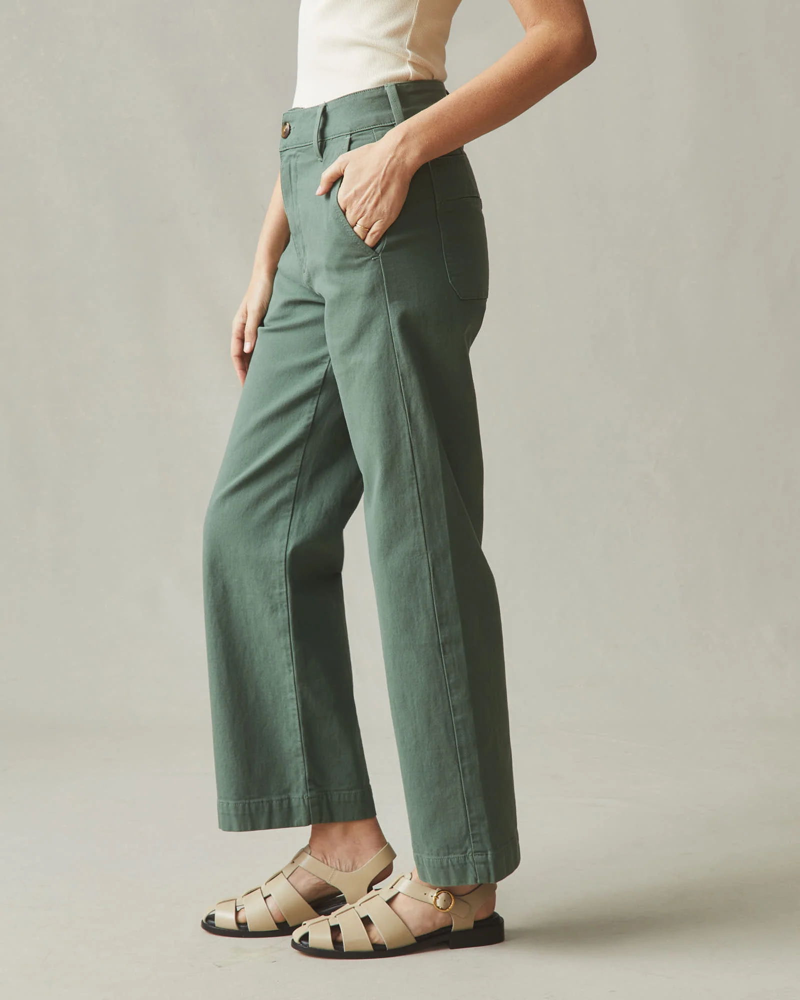 Women's Wide Leg Pant - Fern - Image 4