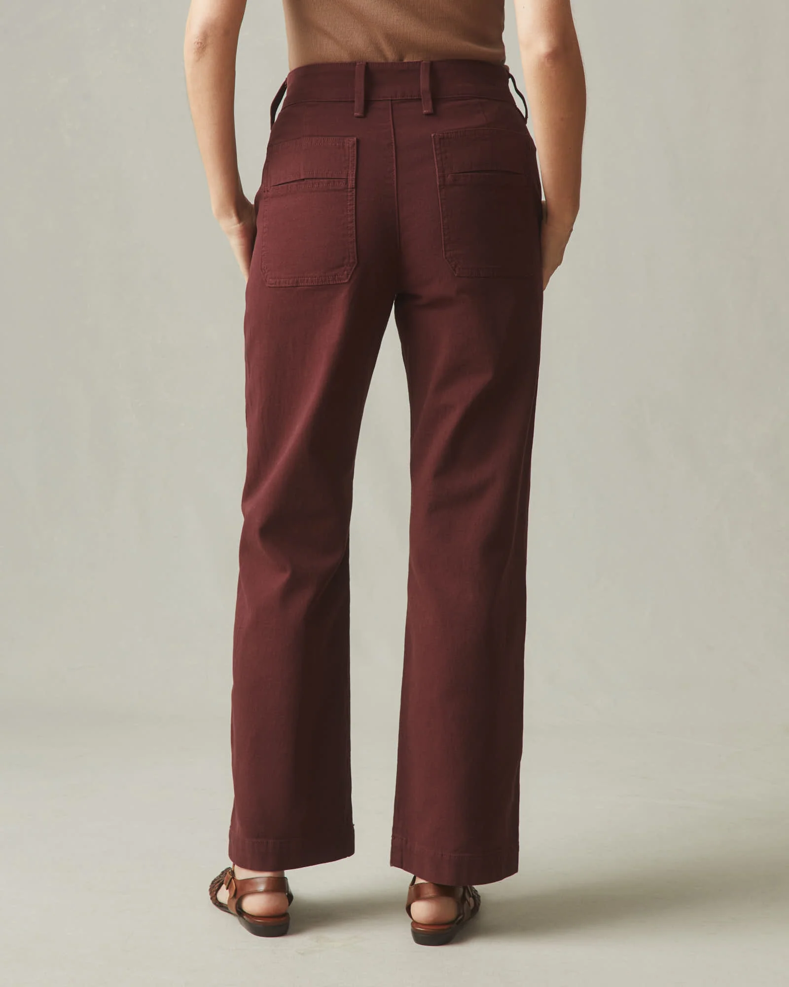 Women's Wide Leg Pant - Rum Raisin - Image 3